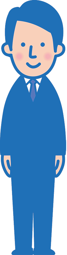 男性社員のイラスト