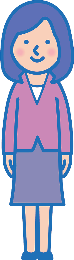 女性社員のイラスト